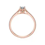 Pierścionek z różowego złota z diamentami AJPZ_093